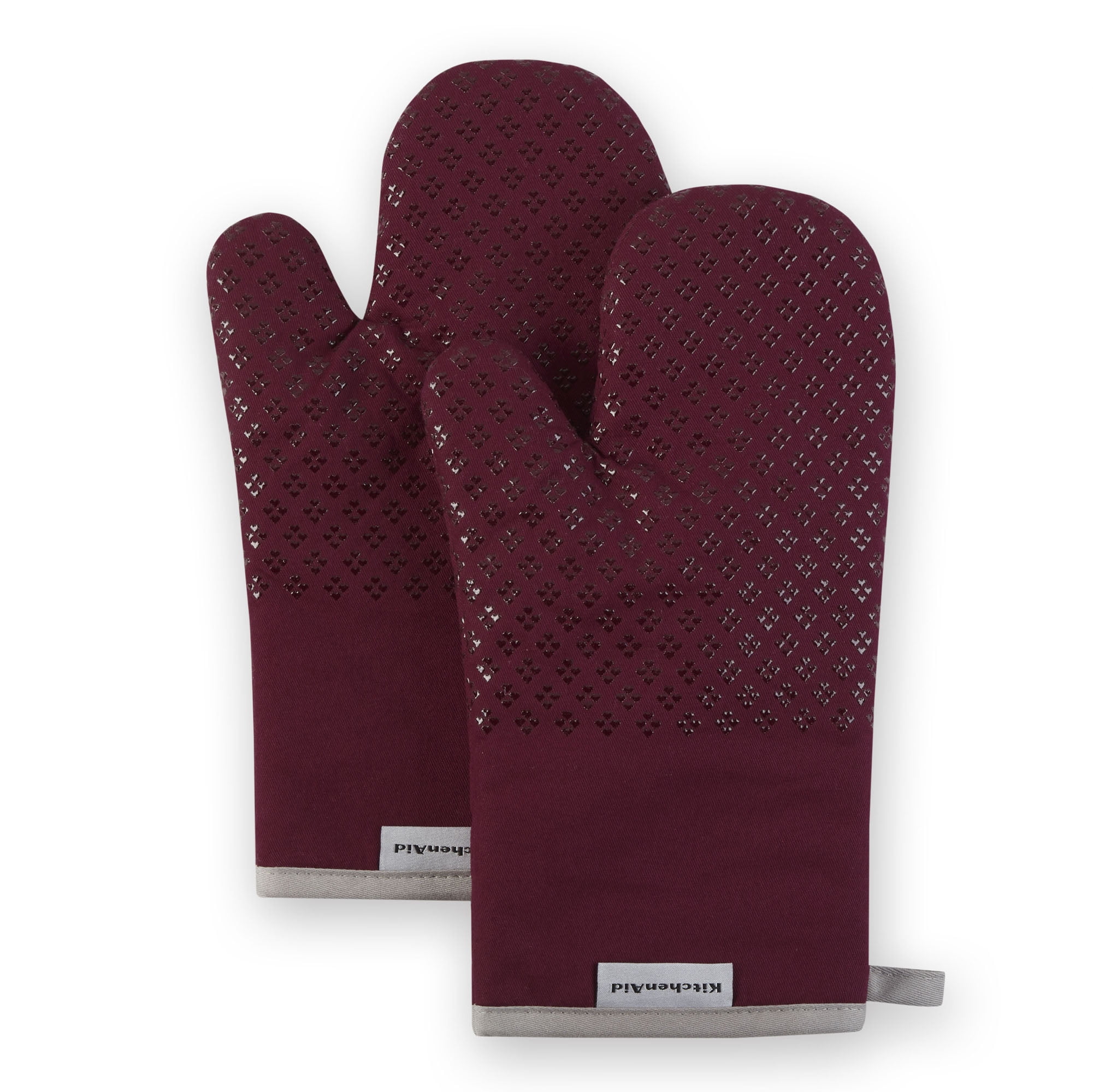 KitchenAid Asteroid Oven Mitt 2-Pack Set, Boysenberry Purple, 7"x12.5"
