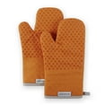 thumbnail image 1 of KitchenAid Asteroid Oven Mitt 2-Pack Set, Honey Orange, 7"x12.5", 1 of 6
