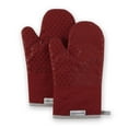 thumbnail image 1 of KitchenAid Asteroid Oven Mitt 2-Pack Set, Smoked Paprika Red, 7"x12.5", 1 of 6