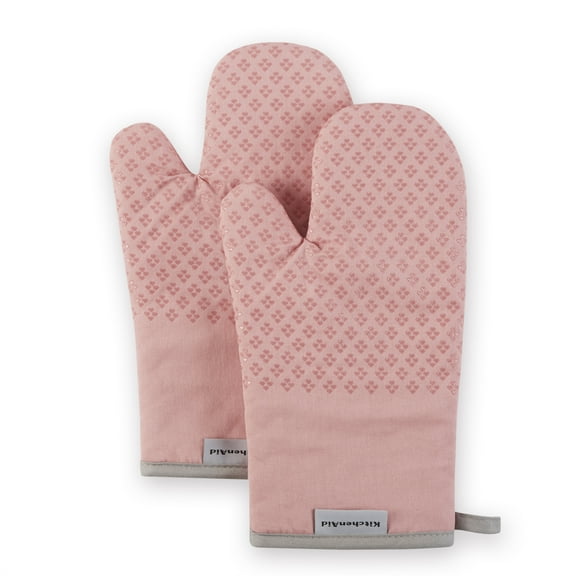 KitchenAid Asteroid Oven Mitt Set , Dried Rose, Set of 2