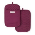 thumbnail image 1 of KitchenAid Asteroid Pot Holder 2-Pack Set, Beet, 7"x10", 1 of 7