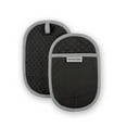 thumbnail image 1 of KitchenAid Asteroid Pot Holder 2-Pack Set, Black, 6.5"x10", 1 of 4