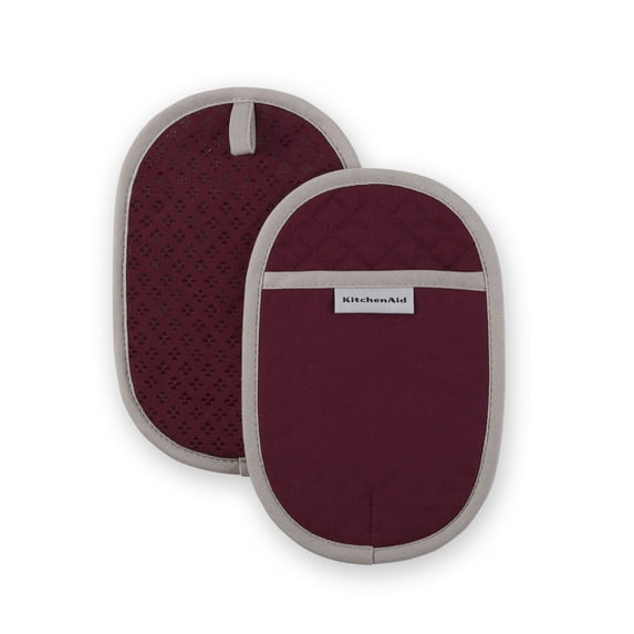 KitchenAid Asteroid Pot Holder 2-Pack Set, Boysenberry Purple, 6.5"x10"