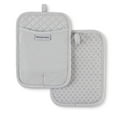 thumbnail image 1 of KitchenAid Asteroid Pot Holder 2-Pack Set, Matte Grey, 7" x 10", 1 of 6