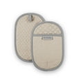 thumbnail image 1 of KitchenAid Asteroid Pot Holder 2-Pack Set, Milkshake Tan, 6.5"x10", 1 of 4