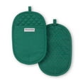 thumbnail image 1 of KitchenAid Asteroid Pot Holder 2-Pack Set, Pebbled Palm Green, 6.5"x10", 1 of 5