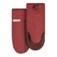 thumbnail image 1 of KitchenAid Beacon Two-Tone Oven Mitt 2-Pack Set, Passion Red/Bordeaux, 5.75"x13", 1 of 7