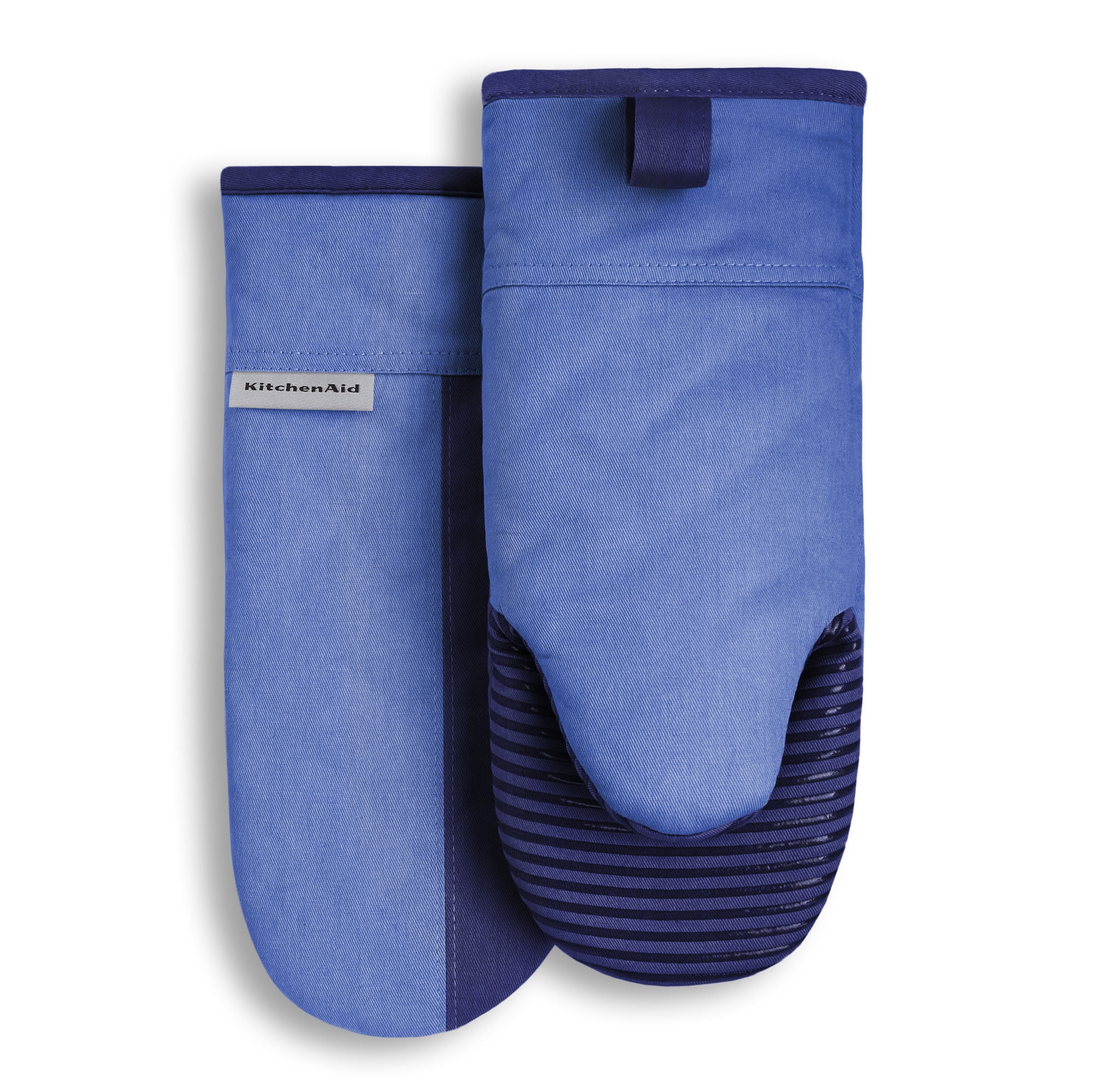 KitchenAid Beacon TwoTone Oven Mitt Set, Blue Corn/Cobalt, 5.75"x13