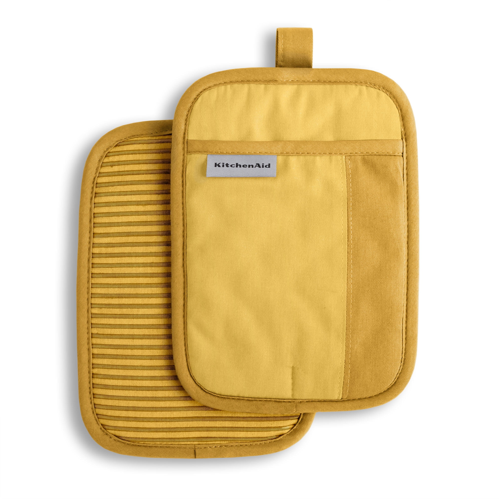 KitchenAid Pot Holder Set - Heat Resistant Cotton - 7x10 - Walmart.com