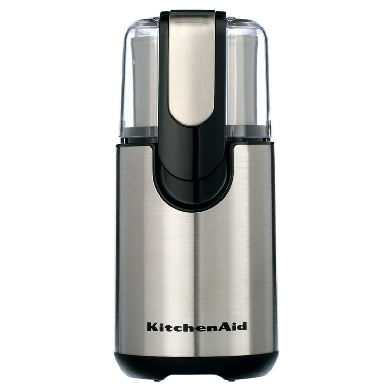 KitchenAid BCG111 Burr Bean Blade Coffee Grinder, Onyx Black, Up