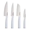 thumbnail image 1 of KitchenAid Chef Set with Custom-Fit Covers, Sharp Kitchen Knife, High-Carbon Japanese Stainless Steel Blade, 4 Piece, White, 1 of 4