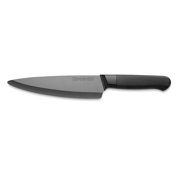 KitchenAid Chef's Knife Ceramic Stays Sharp 10x Stainless Steel With Cover Dishwasher Safe