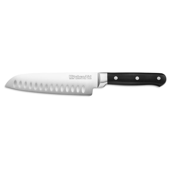 KitchenAid Classic 7-Inch Santoku Knife, German Stainless Steel, Triple Rivet Handle