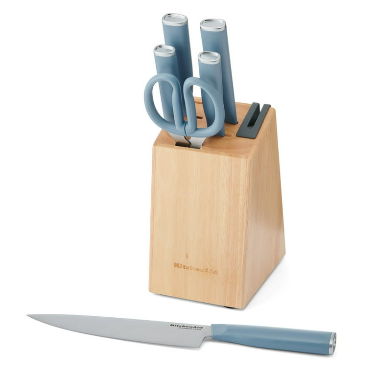 KitchenAid Classic 7-Piece Knife Block Set with Sharpener, High