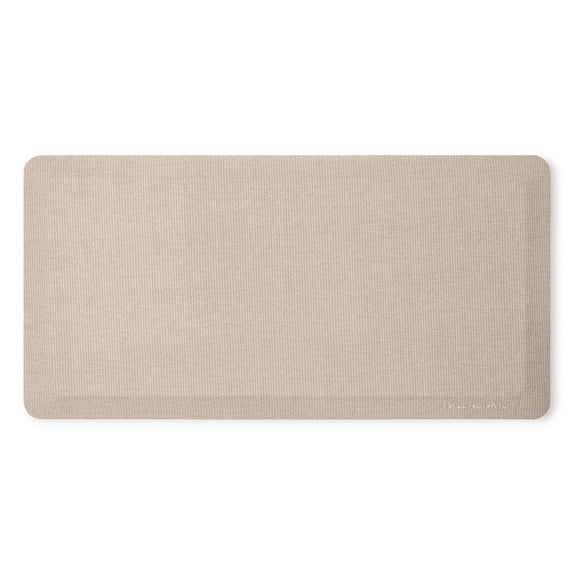 KitchenAid Classic Series Solid Basketweave Kitchen Comfort Mat, Milkshake Tan, 20"x39"