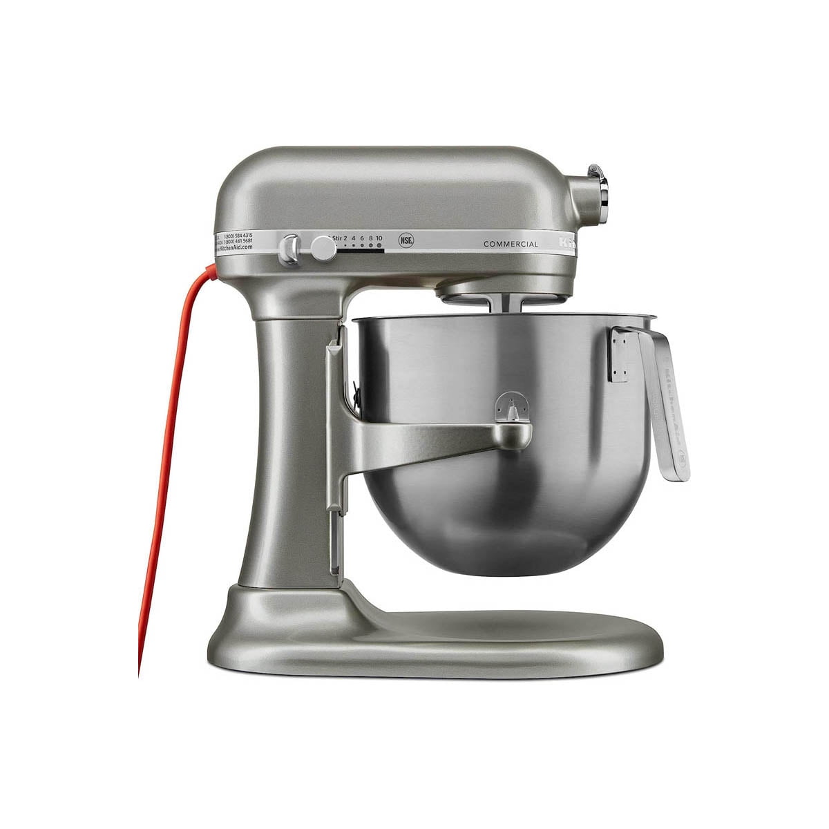 KitchenAid, Commercial 8-Quart Stand Mixer, KSM8990NP, Contour