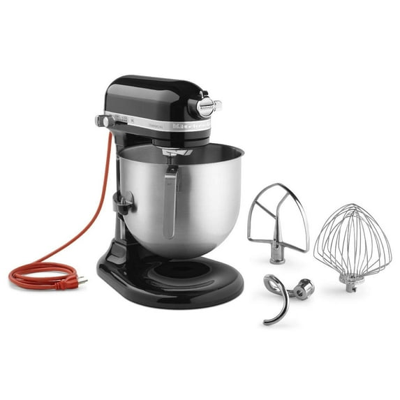 KitchenAid Commercial Series 8 qt Stand Mixer, Onyx Black
