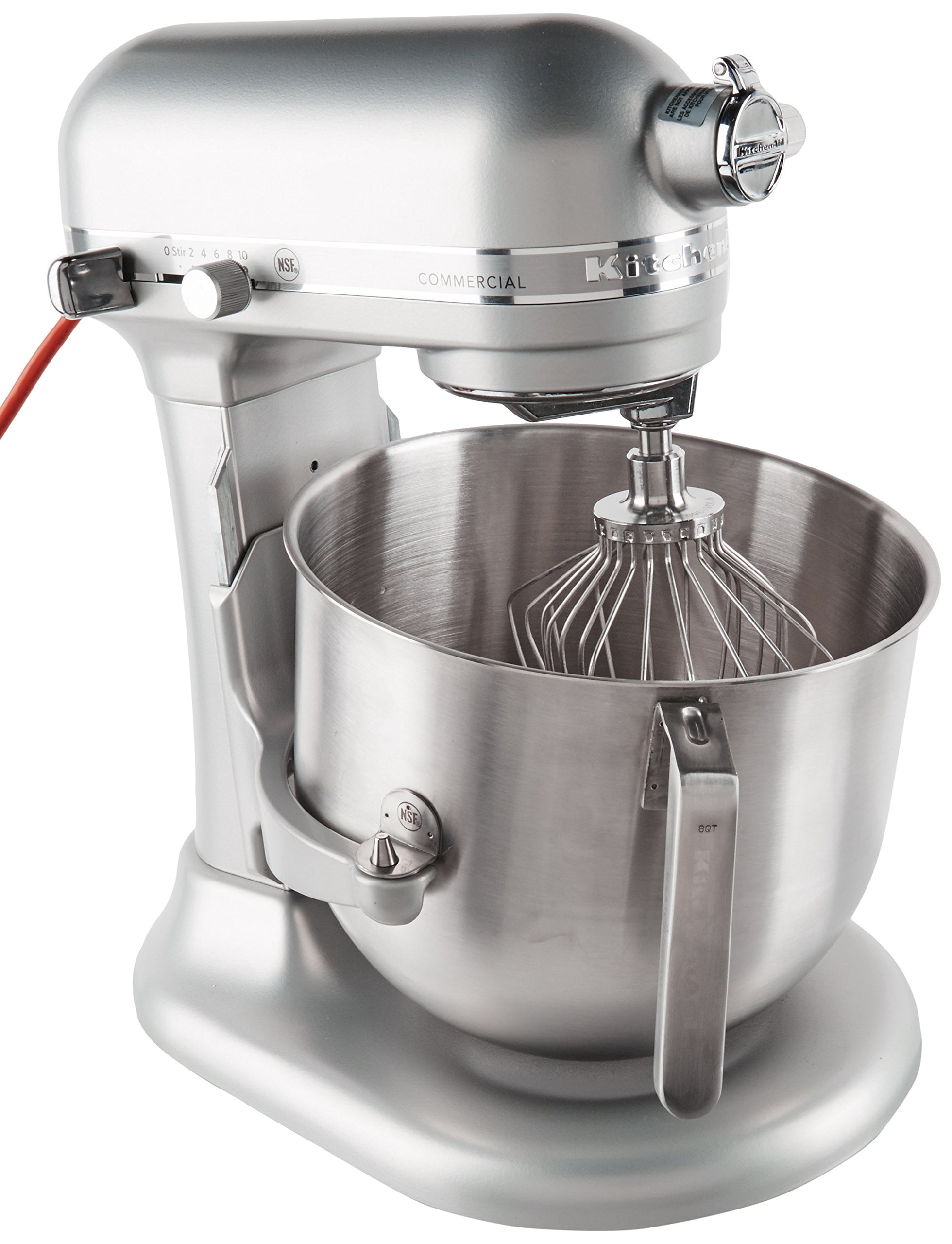 KitchenAid KSM8990NP 8-Quart Commercial Countertop Mixer, 10-Speed ...