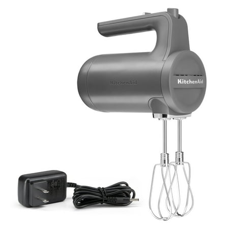 KitchenAid - Cordless 7 Speed Hand Mixer - Onyx Black