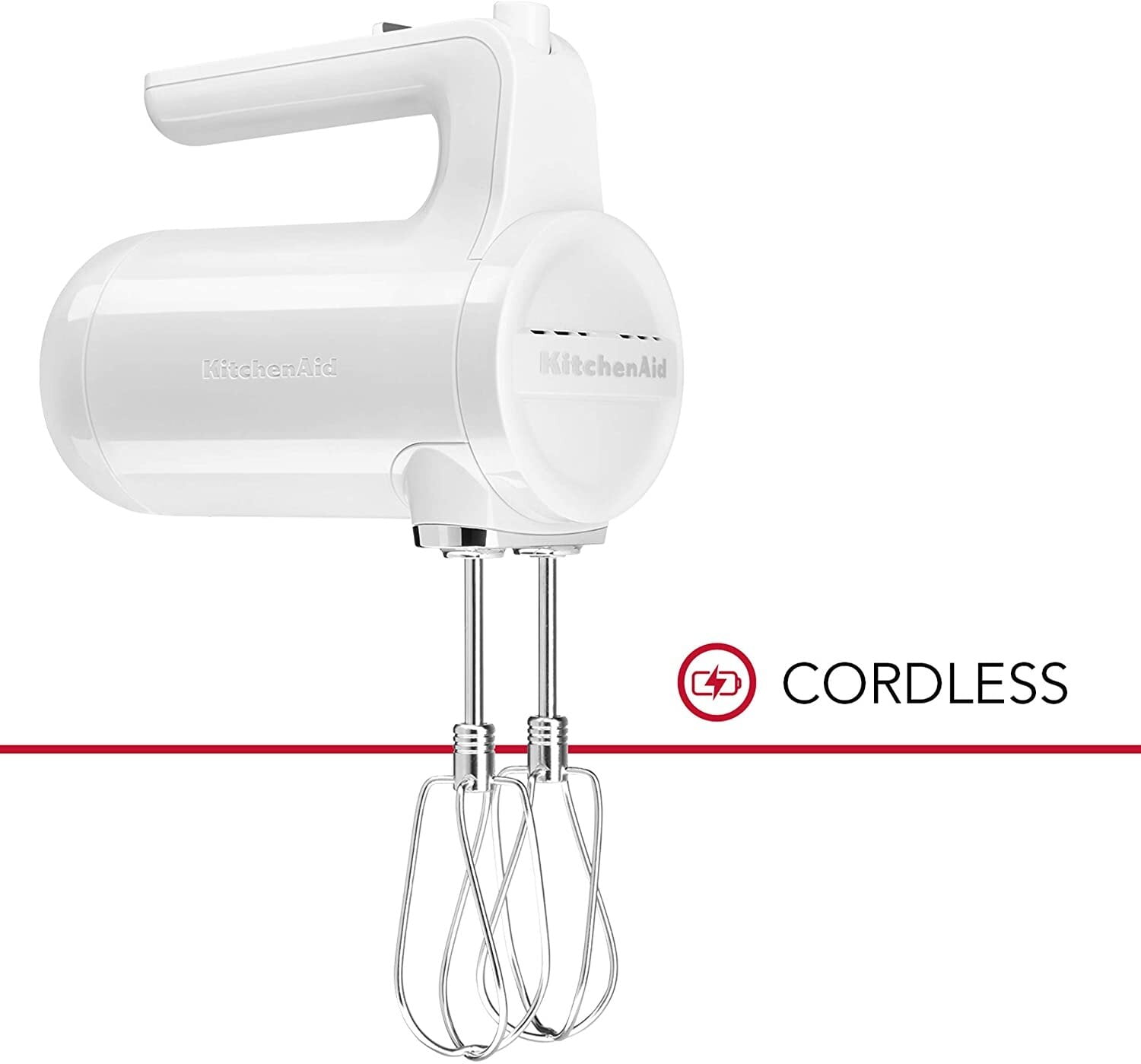 KitchenAid Cordless 7-Speed Hand Mixer with Turbo Beaters II in Passion  Red, KHMB732PA at Tractor Supply Co.