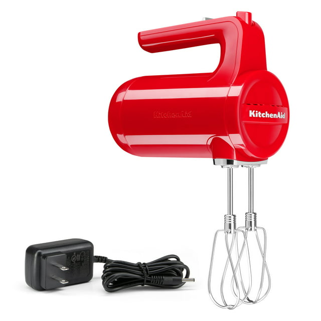 KitchenAid Cordless 7 Speed Hand Mixer, Passion Red, KHMB732