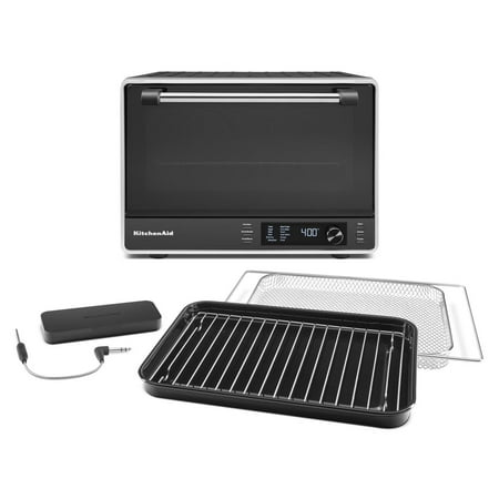 KitchenAid - Dual Convection Countertop Oven with Air Fry and Temperature Probe - KCO224 - Black Matte
