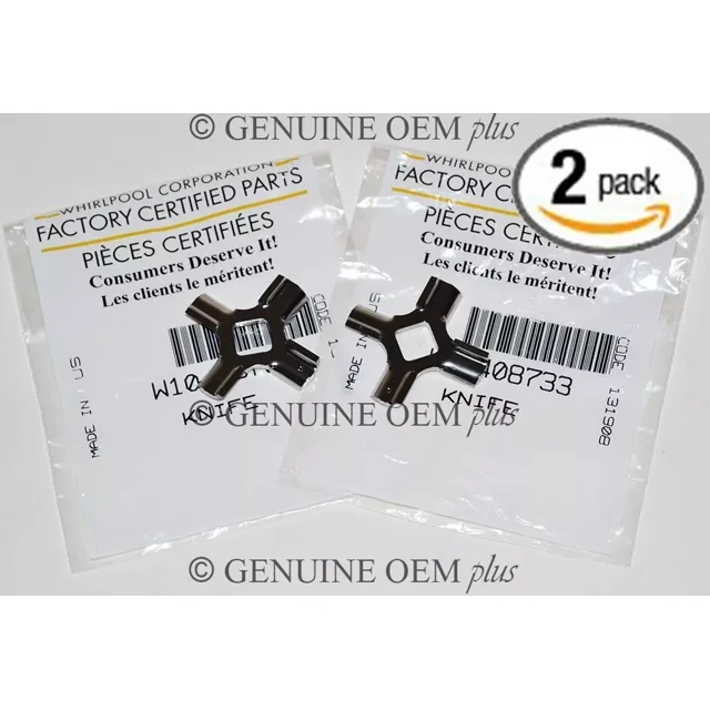 KitchenAid Food Grinder Blade 2 Pack, AP5669553, PS6883726, WPW10408733