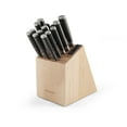 thumbnail interactive-video image 1 of KitchenAid Gourmet 14-Piece Forged Triple Rivet Japanese Steel Knife Set with Block Built-in Sharpener Wood, 1 of 17