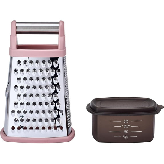 KitchenAid Gourmet Box Grater, Dried Rose, 10 Inch