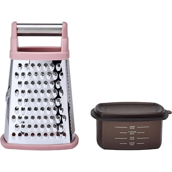 KitchenAid Gourmet Box Grater, Dried Rose, 10 Inch