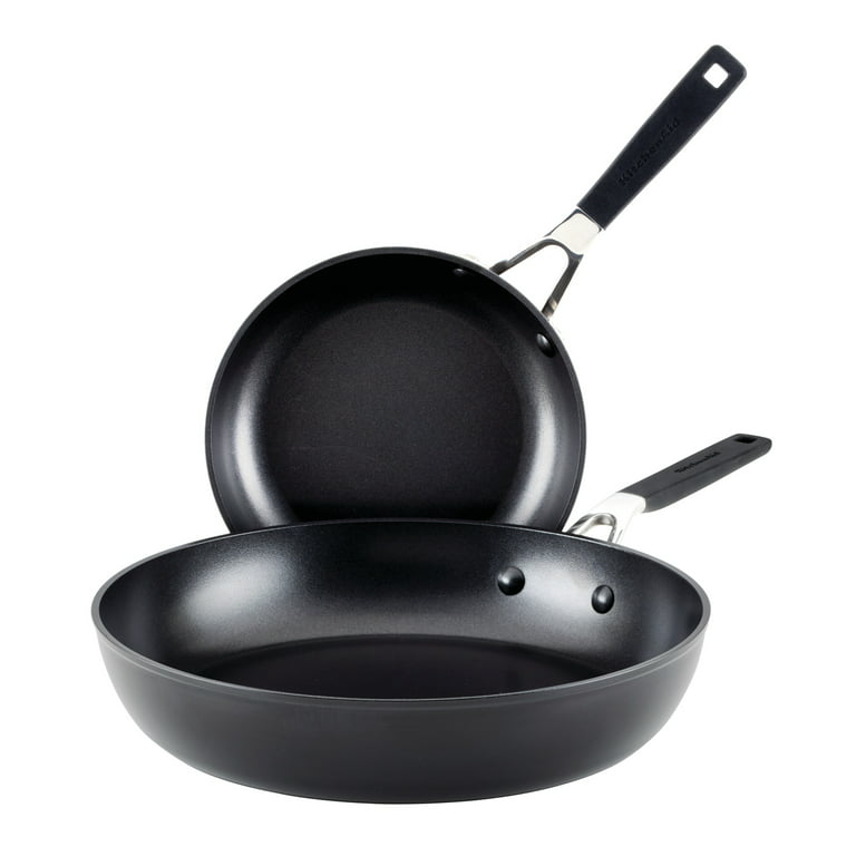 KitchenAid Fry Pan, Nonstick, Onyx Black, 12.25