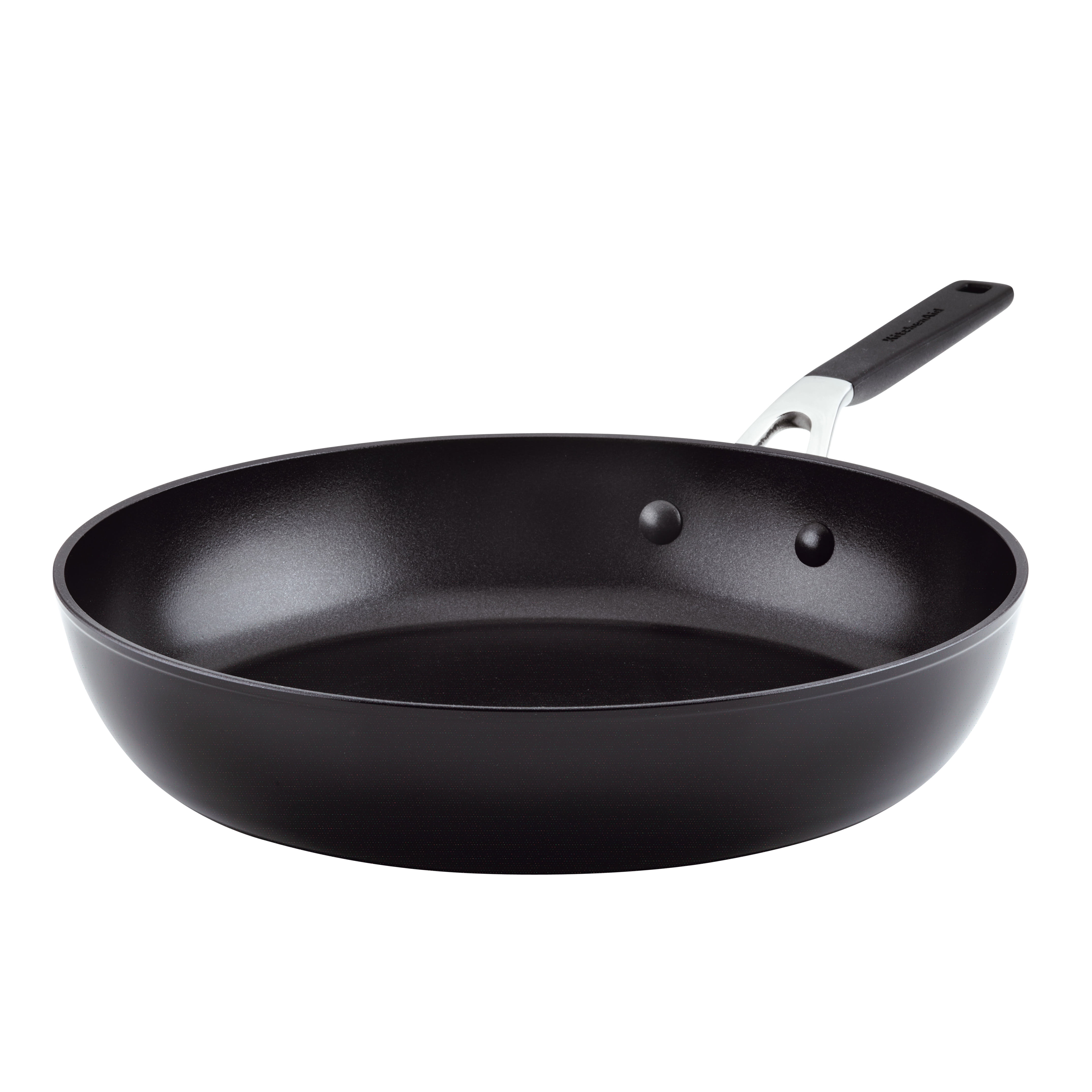 KitchenAid Hard Anodized 12.25 Inch Nonstick Frying Pan, Onyx Black