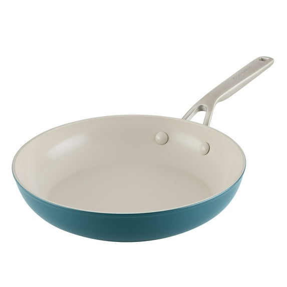 KitchenAid Hard-Anodized 10 Inch Ceramic Induction Skillet, Dishwasher Safe and Oven Safe to 500°F, Agave Blue