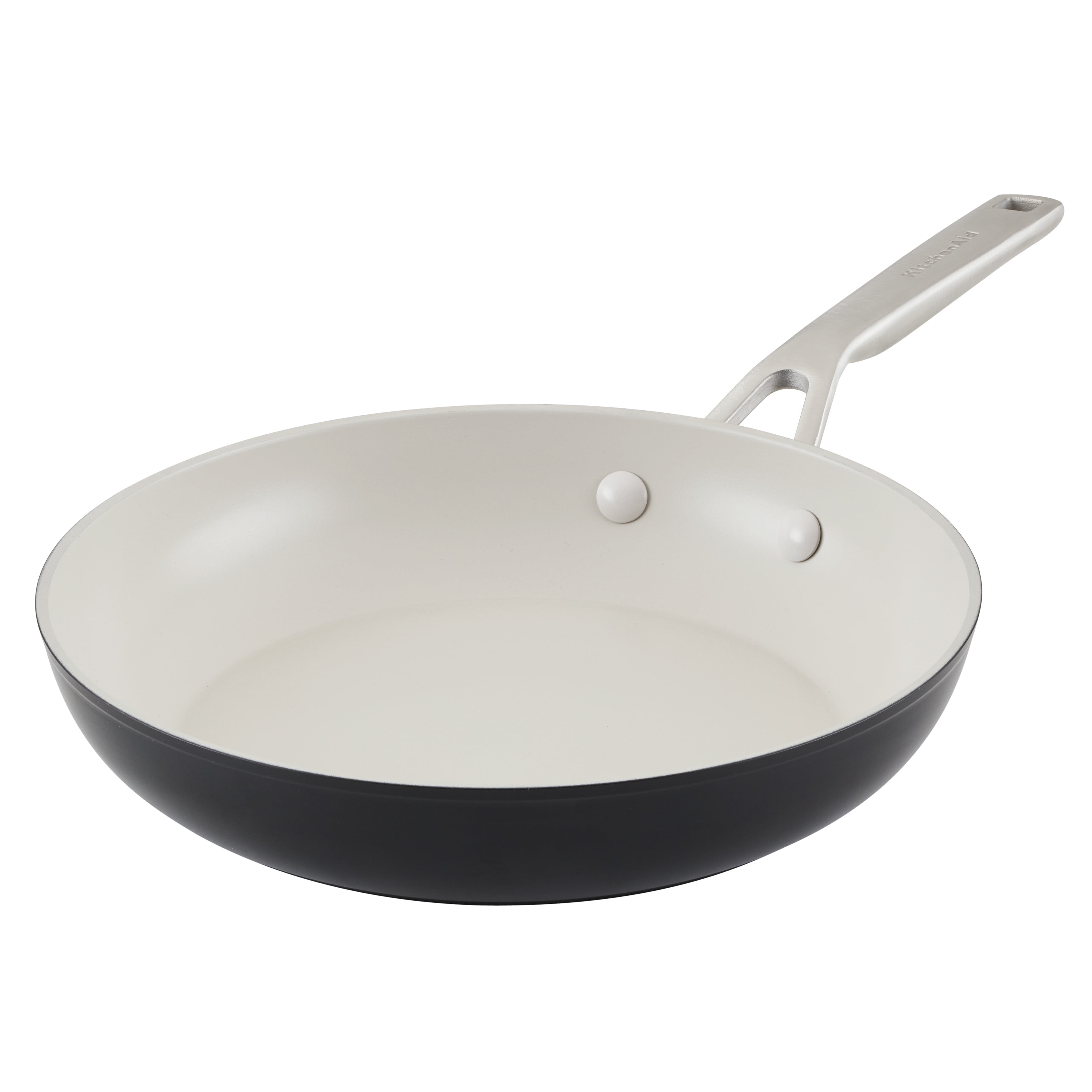 Matte Black 10-Inch Aluminum Ceramic Nonstick Frying Pan