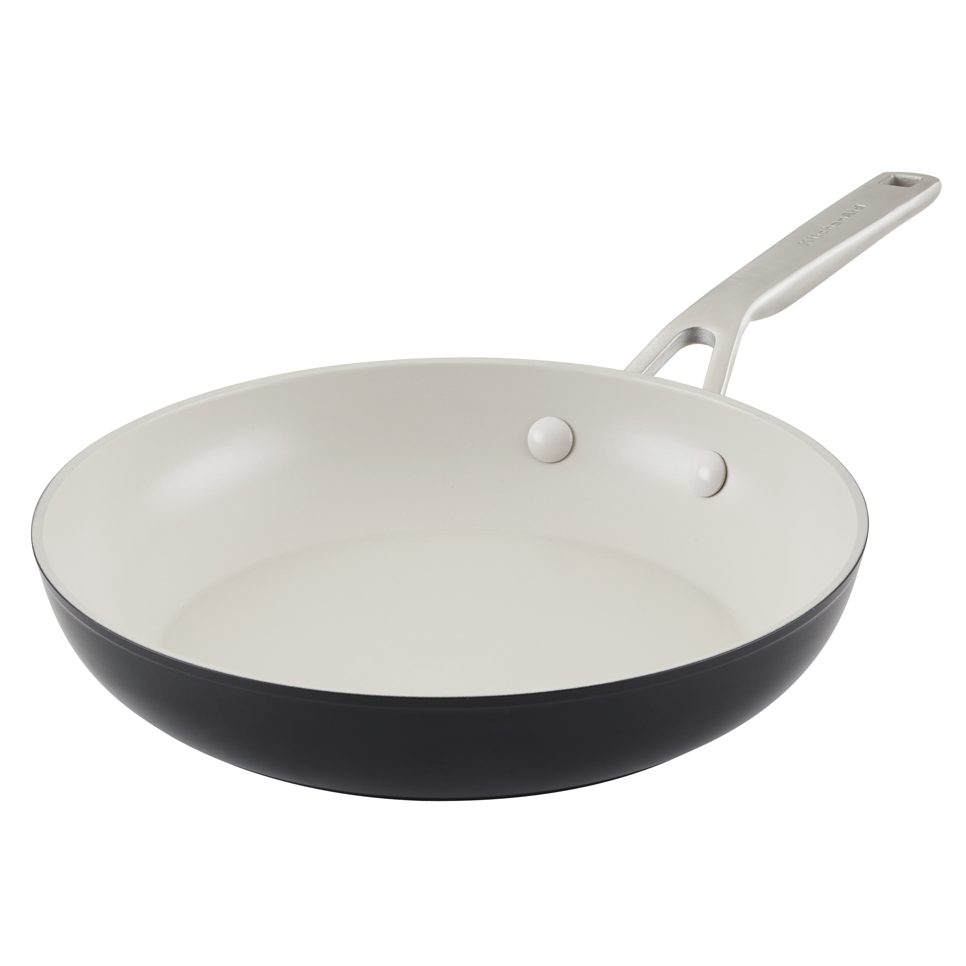 Matte Black 10-Inch Aluminum Ceramic Nonstick Frying Pan