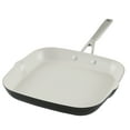 thumbnail image 1 of KitchenAid Hard Anodized 11.25 Inch Ceramic Nonstick Grill Pan, Oven Safe to 500°F, Matte Black, 1 of 4