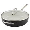 thumbnail image 1 of KitchenAid Hard Anodized Ceramic Nonstick Sauté Pan with Lid, 5-Quart, Pistachio, 1 of 11