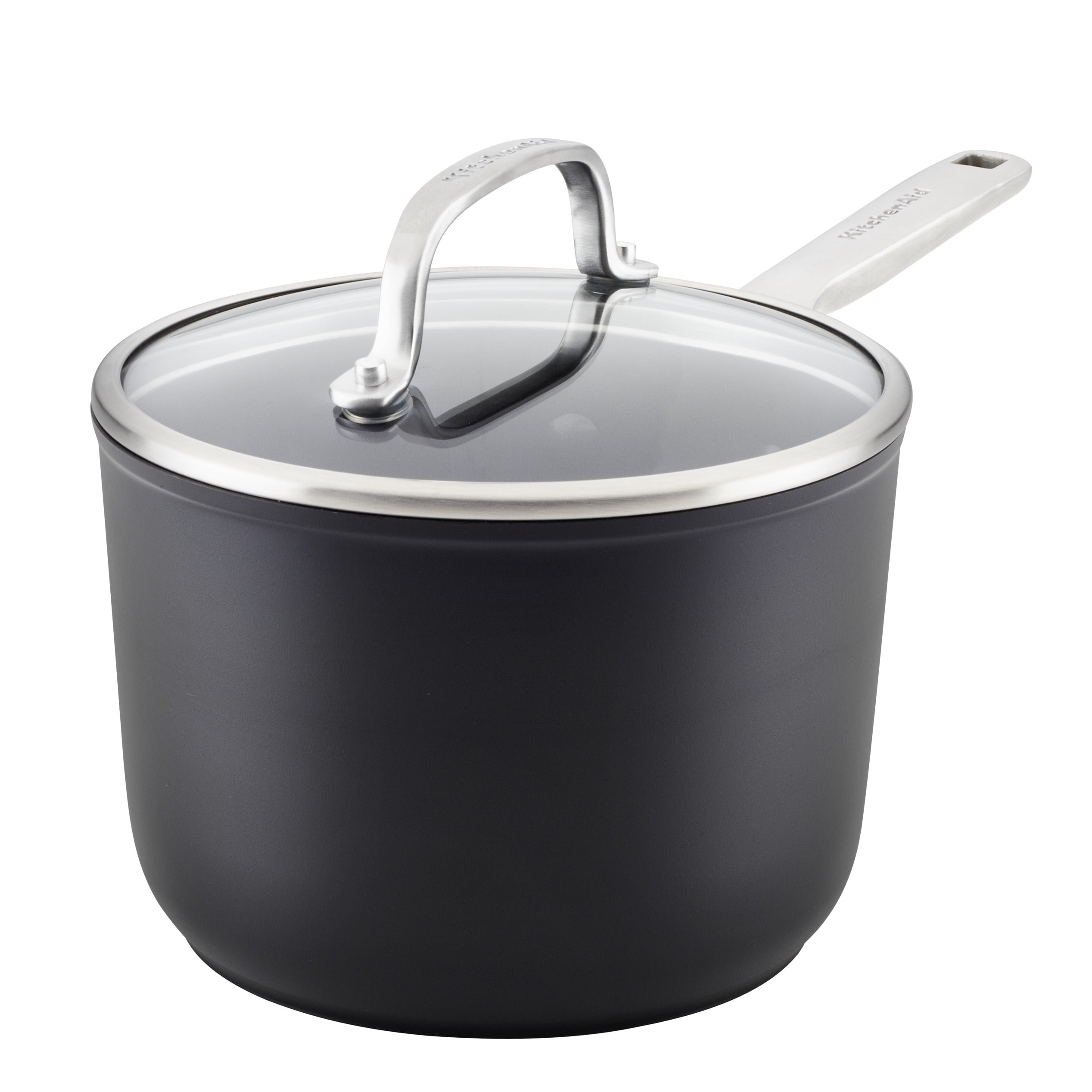Salerno 4-Quart Induction Ready Stainless Steel Sauce Pan with Lid