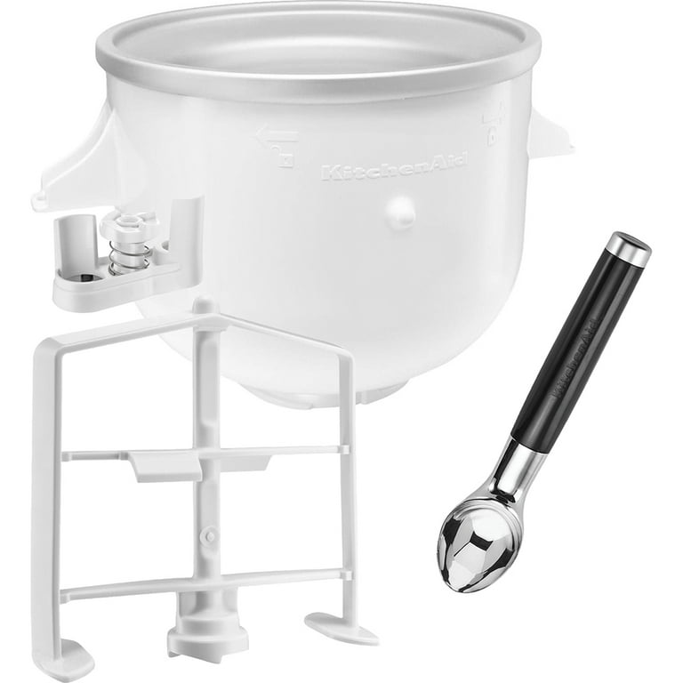 KitchenAid Ice Cream Maker Attachment Excludes 7 8 and most 6 Quart Models Fits 5 to 6 Quart Mixers Open Box Walmart