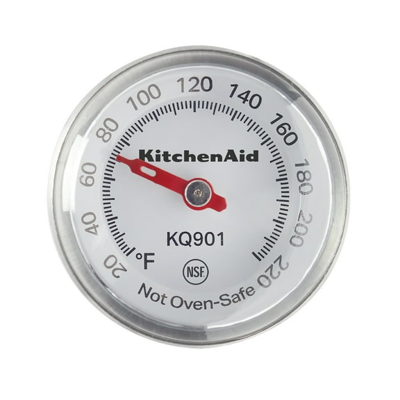 KitchenAid Instant Read Food Thermometer for Kitchen or Grill, 20F to 220F, Black, KQ901
