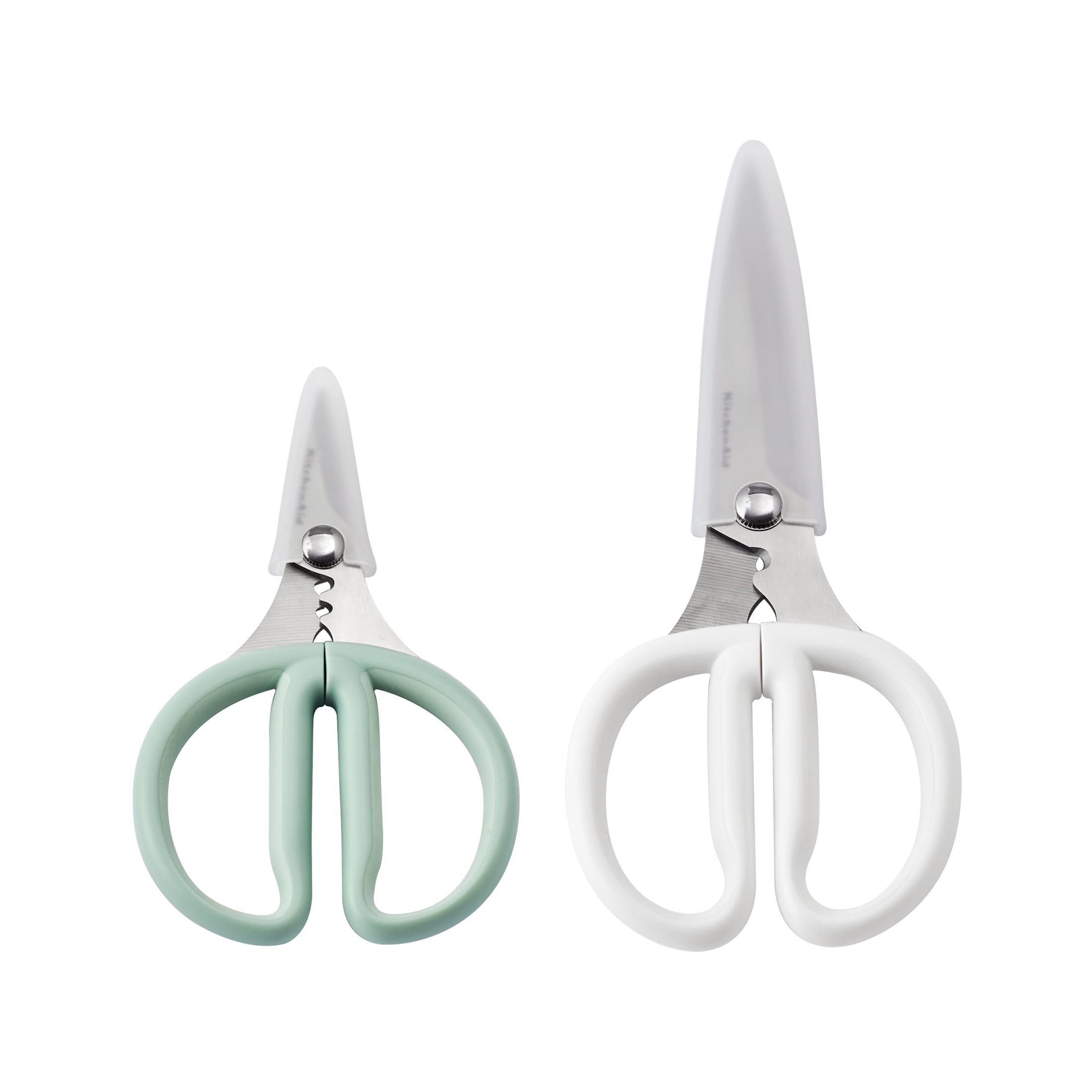 KitchenAid Japanese Steel 2-Piece Kitchen Scissors and Shears Set for Food and Herbs, Pistachio/Porcelain