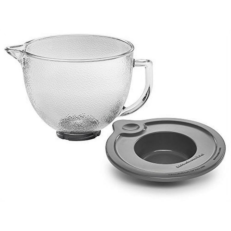  KitchenAid Tilt-Head Hammered Glass Bowl with Lid, 5-Quart:  Mixing Bowls: Home & Kitchen