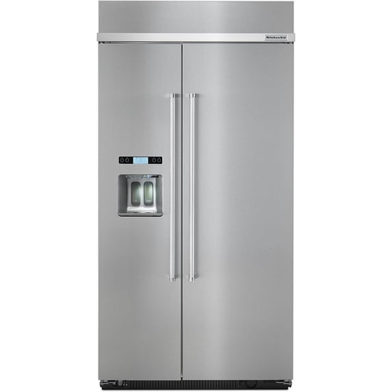 Kitchenaid KBSD602ESS 25.0 Cu. Ft 42-inch Width Built-in Side By Side Refrigerator