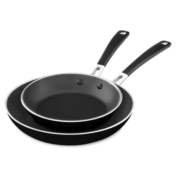 KitchenAid KC2A08TPOB Aluminum 8" & 10" Non-stick Skillets Twin Pack