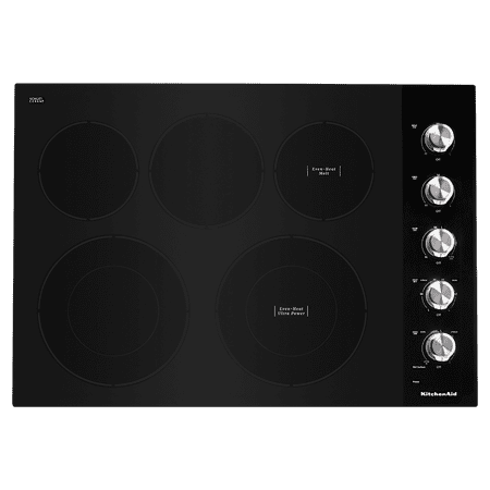 KitchenAid - 30" Built-In Electric Cooktop - Black
