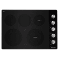 thumbnail image 1 of Kitchenaid KCES550HSS 30 Inch 5 Elements Electric Cooktop with Knob Controls, 1 of 10