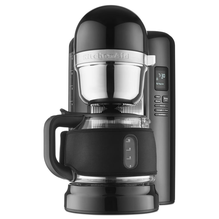 KitchenAid KCMB1204BOB 12 Cup Coffee Maker with One Touch Brewing with Black Thermal Sleeve Onyx Black