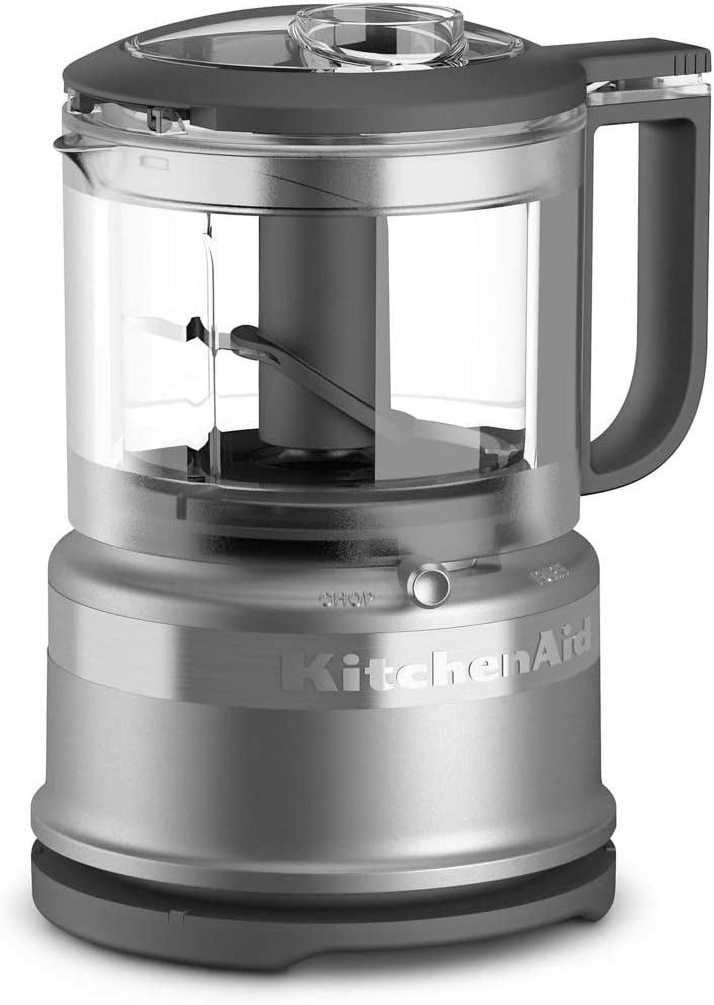KitchenAid KFC3516CU 3.5 Cup Mini Food Processor, Contour Silver (Used