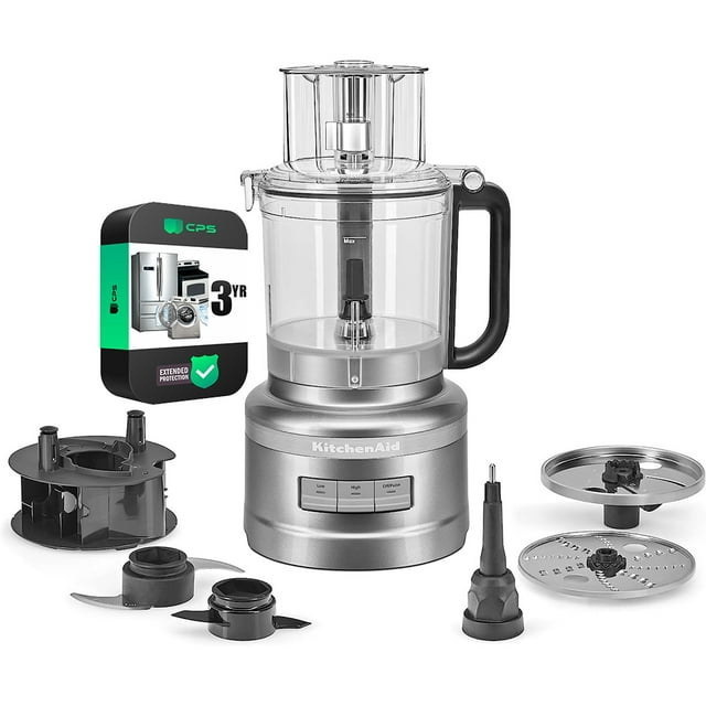 KitchenAid KFP1318CU 13Cup All In One Food Processor Contour Silver