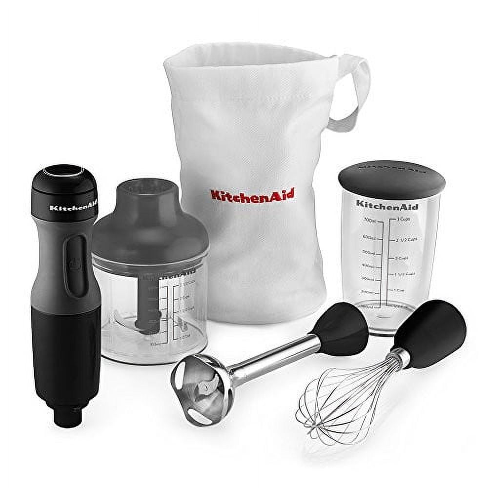 KitchenAid KHB1231OB 2-Speed Hand Blender, Onyx Black